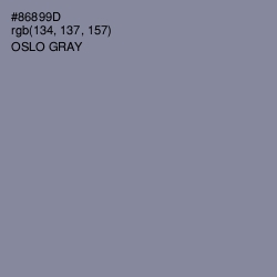 #86899D - Oslo Gray Color Image